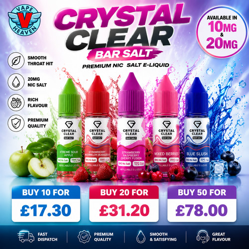 Crystal clear bar nic - clear, salt