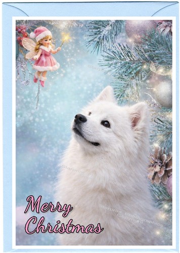 Samoyed dog - a6, 6")