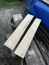 2 X Rough Sawn Solid Oak Offcuts Timber Wood Beams Planks