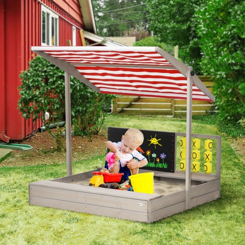 Kids wooden sandpit - kids, sandpit,