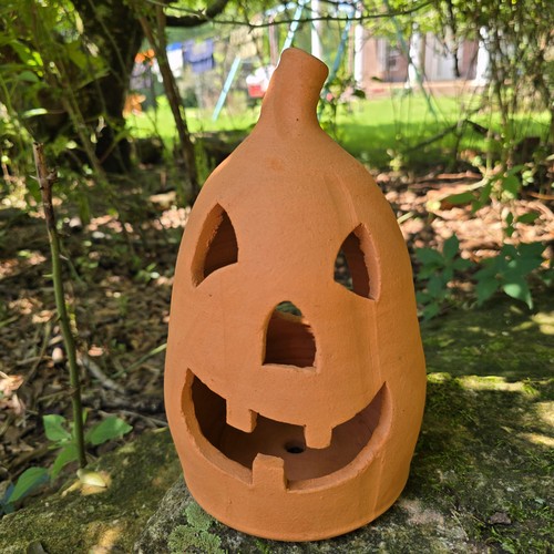 Folk pottery jack lantern - folk, jack-o'-lantern