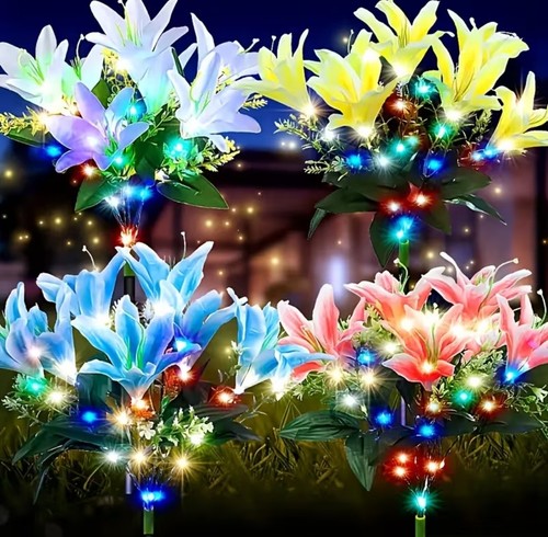 Lily solar flower lights - solar,