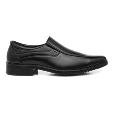 Beckett Mens Shoes Black Adults Slip On Formal Smart Elasticated Gusset SIZE