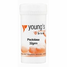 Youngs Pectolase Pectic Enzyme for home wine making brew . 32g re-sealable pot.