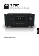Owner's Manual for NAD T787 in