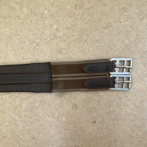 Brown leather girth - , 40”