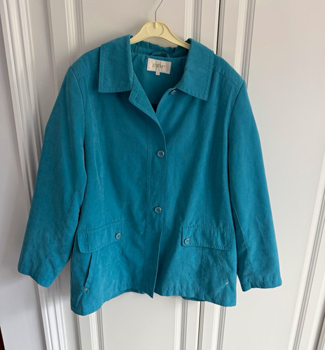Ladies ewm blue short button - ewm,