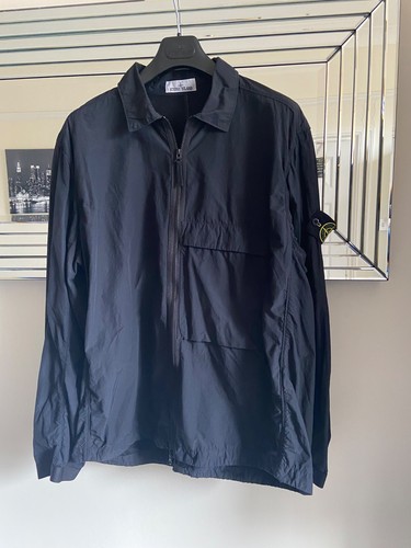 Stone island black over shirt - island, over-shirt