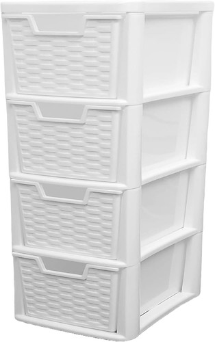Large rattan drawer storage - large,