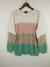 Dorothy Perkins Women's Knitted Pastel Jumper Size L