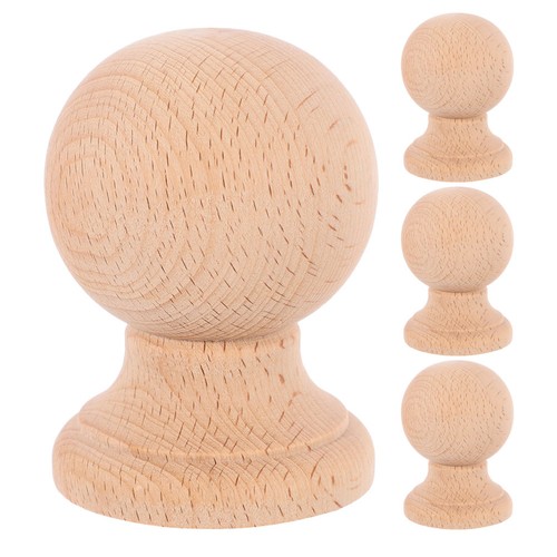 Pcs unfinished ball finials - 4,