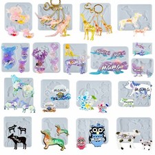 Keychain charms epoxy resin - keychain,