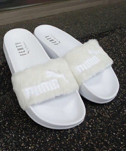 Puma fur slide white 362266 - puma,