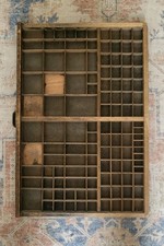 Antique Wooden Printers Tray