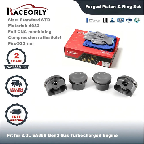 Forged pistons rings set fits - pistons, &rings