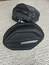 Triumph Rocket III Luggage Bags Black + Mounting Kit Silver 25 Liters per Side