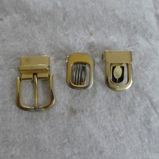 Collection of Three Brass Belt Buckles