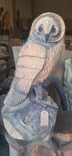 Chainsaw Carving owl Wood Home