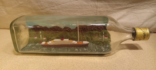Vintage ship bottle - vintage,