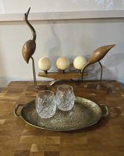 Vintage Solid Brass Serving
