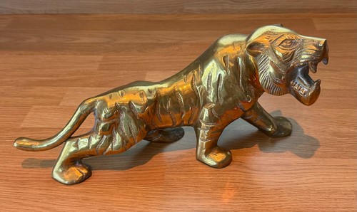Brass tiger vintage 37cm - vintage, x