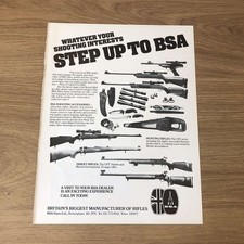 GUNS70 MAGAZINE ADVERT 12X9 BSA PILED ARMS CENTENARY AIR RIFLE