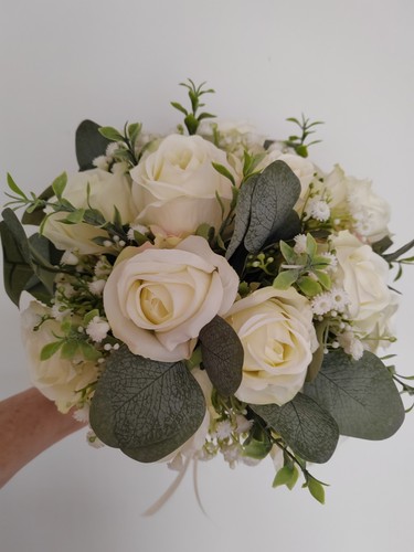 Sage ivory bridal bouquets - sage, &