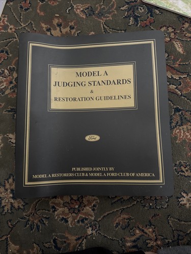 Ford model judging standards - a,