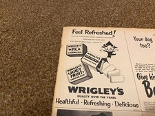 PPOBK13 ADVERT 7X5 WRIGLEY'S JUICYFRUIT. SPEARMINT
