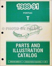 Pontiac LeMans Parts Book 1988