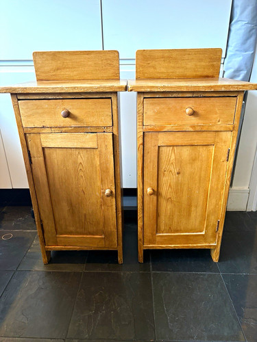 Pair antique pine - antique,