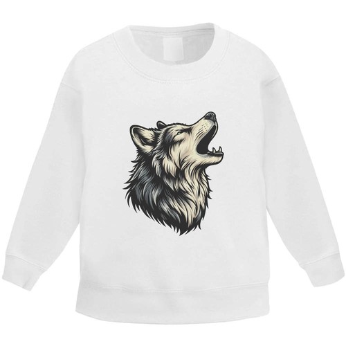 Howling wolf portrait kid - 'howling, kid's