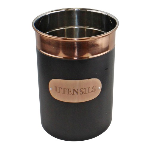 Black and copper kitchen - copper,