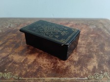 Antique Lacquered Black & Gold