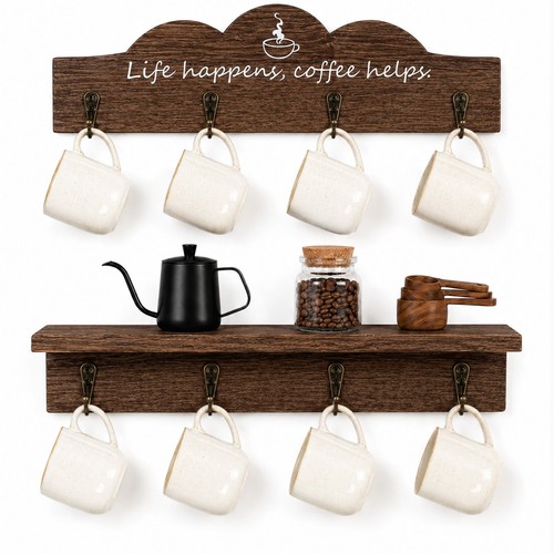 2pcs wall mounted coffee mug - 2pcs,