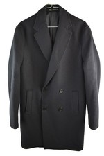 ZARA Navy Long Coat size M Mens Overcoat Wool Casual Outdoors Outerwear