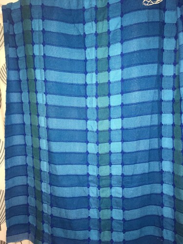 Vintage blue curtain - blue, caravan