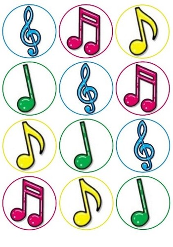 Music notes fairy cake - 24,