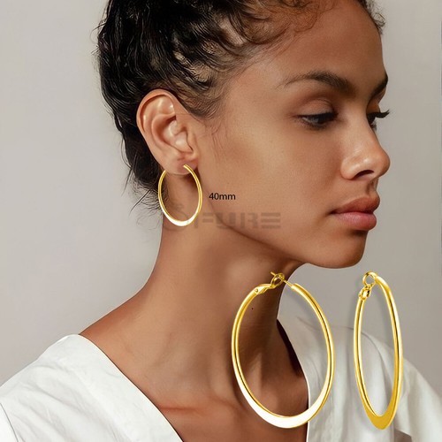 40mm woman gold hoop - 40mm,