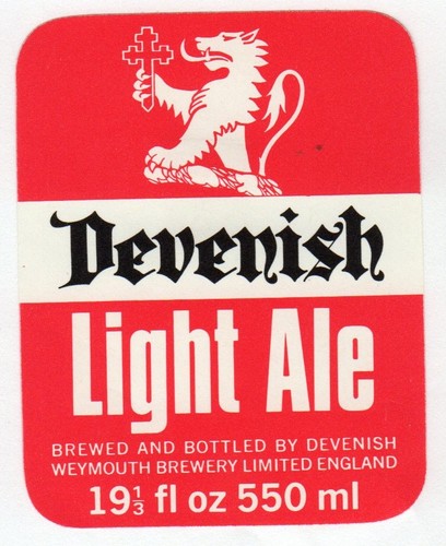Beer label devenish brewery - beer, label: