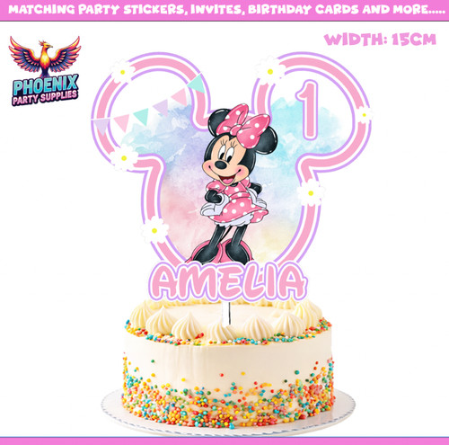 Personalised minnie cake - personalised,