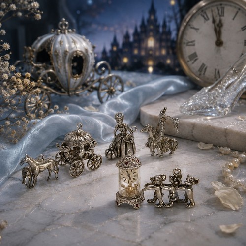 Solid silver miniatures set - solid,