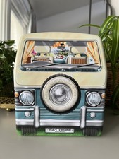 Collectable Tin VW Camper Van Waitrose Biscuit Tin Empty