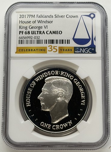 2017 falklands silver crown - falklands,