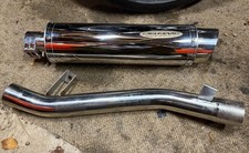 DELKEVIC 350mm ROUND STAINLESS EXHAUST For SUZUKI GSF600 BANDIT 1995-2005