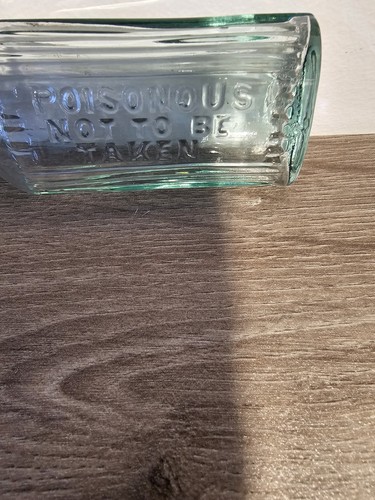 Antique bottle poison not to - bottle,