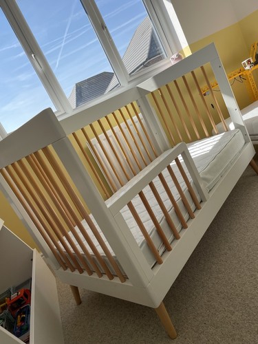 Obaby maya mini cot - maya, white