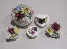 Five ceramic posies, Coalport