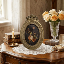 Carved Flower Design Vintage