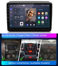 Car Stereo GPS Radio Android 14 Navi For Fiat Ducato/Peugeot Boxer/Citroen WiFi